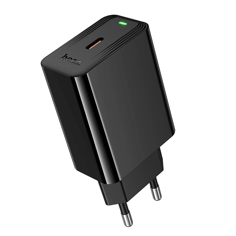 Мережевий зарядний пристрій HOCO CS93A Leader single port PD20W charger Black