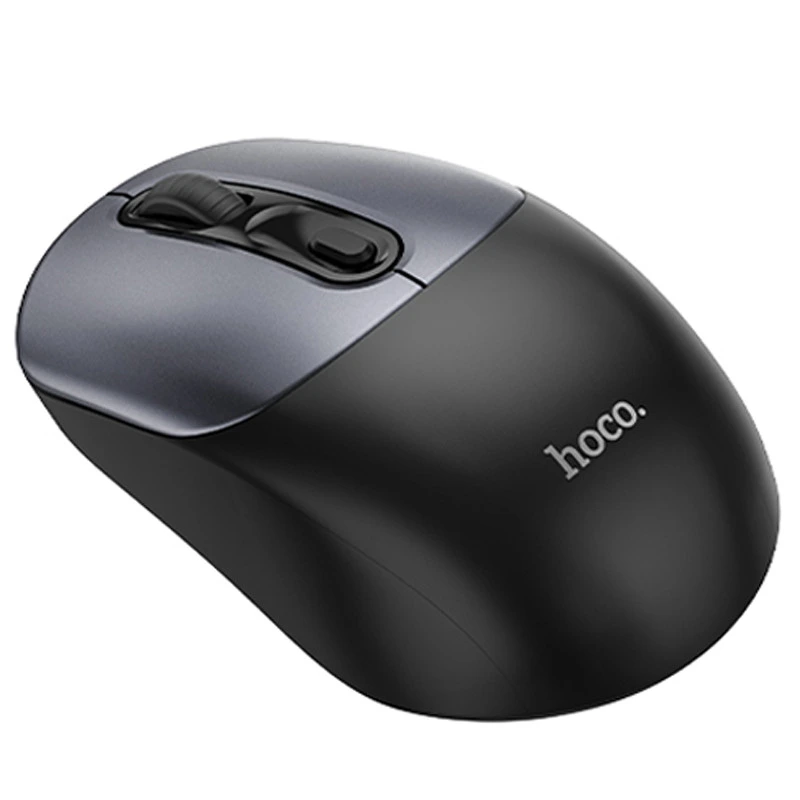 Миша бездротова Hoco GM28 2.4G Black / Metal gray