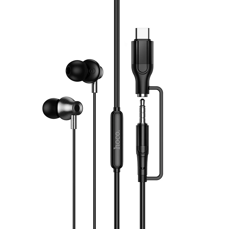 Навушники дротові HOCO M119A Mia  (Type-C/3.5mm) Black