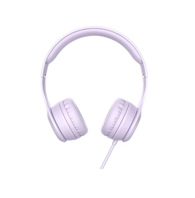 Навушники дротові HOCO W21 Graceful charm wire control headphones Purple