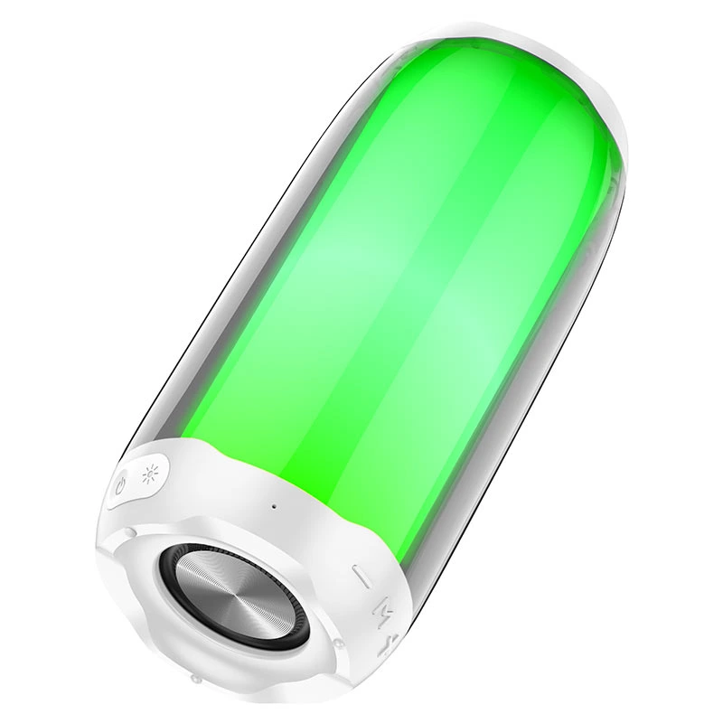Портативна колонка HOCO HC8 Pulsating colorful luminous wireless speaker, 10W, White — Hoco