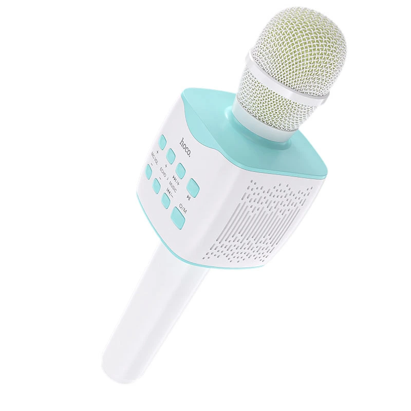 Портативна колонка-мікрофон HOCO BK5 Cantando karaoke microphone, 5W, Blue — Hoco