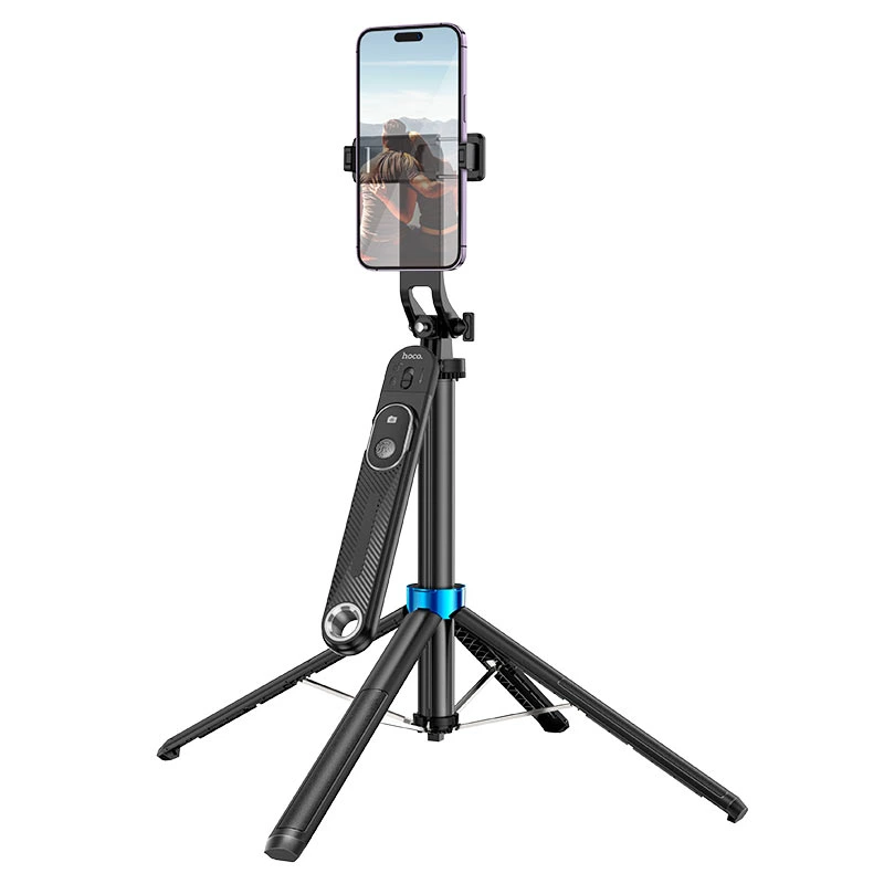 Селфі-трипод HOCO K22 Handy aluminum alloy anti-shake live broadcast holder (175cm) Black — Hoco