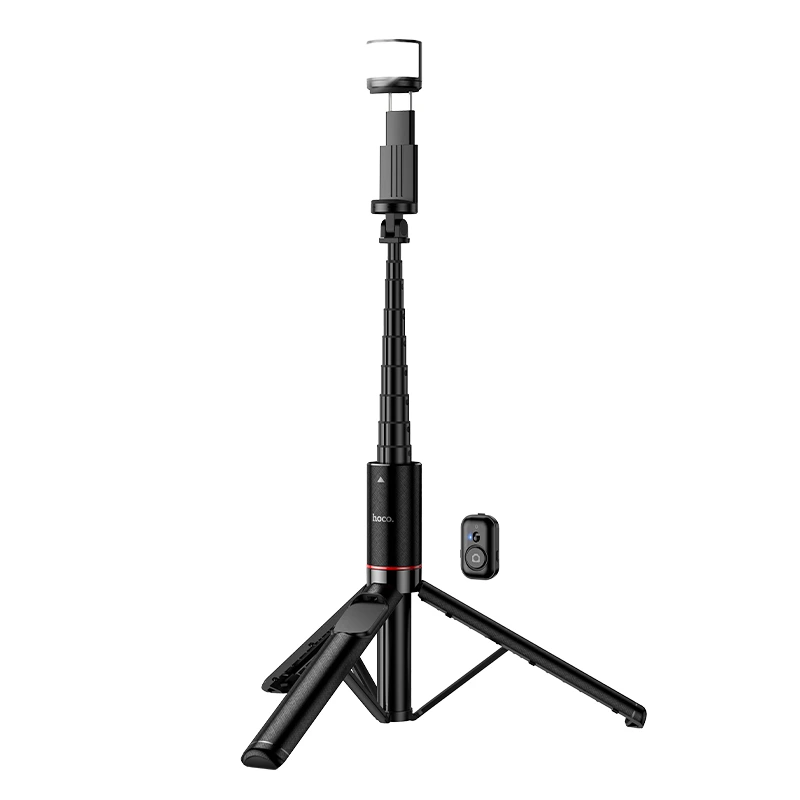 Штатив HOCO K34 Spring live broadcast holder with fill light Black — Hoco