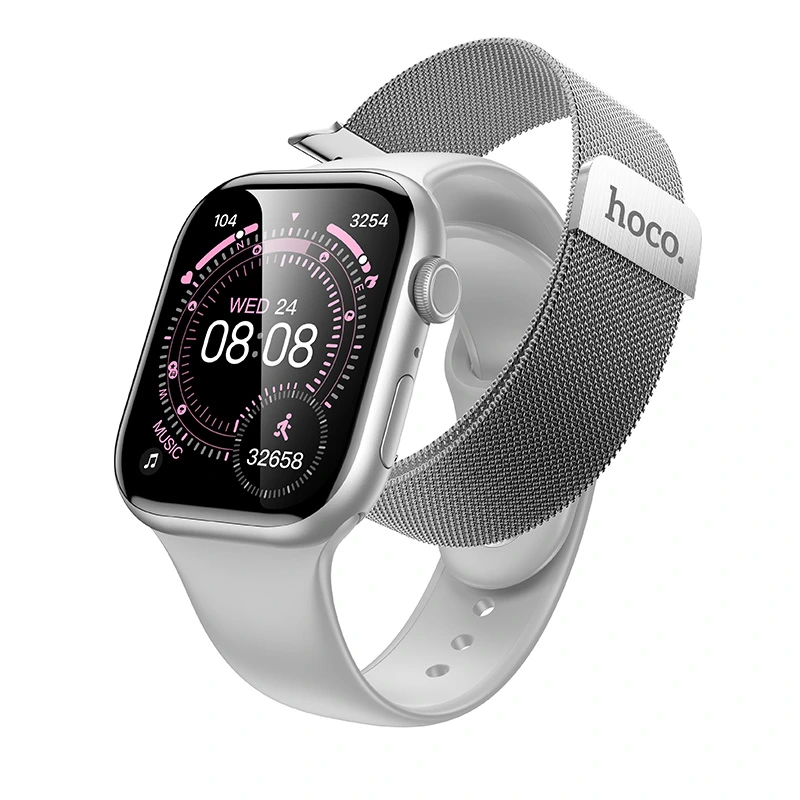 Смарт-годинник HOCO Y42 51mm. 200 mAh. IP67 Smart watch(call version) Silver — Hoco