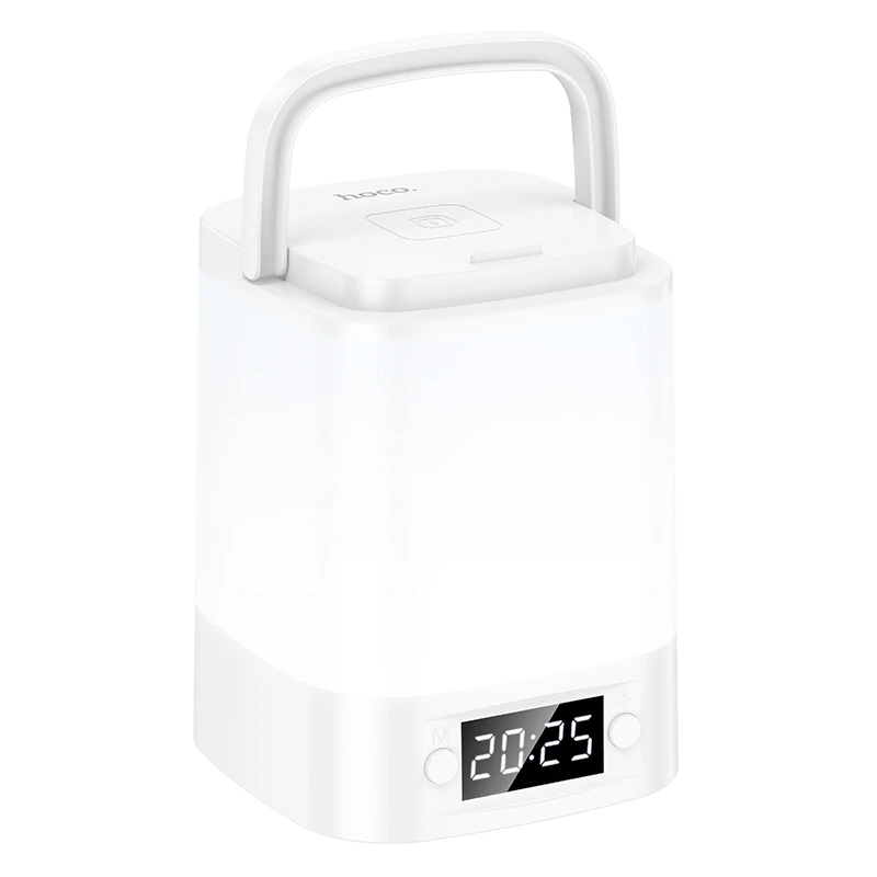 Світильник HOCO HX15 1.5W. 1200 mAh. Smart clock night light White — Hoco