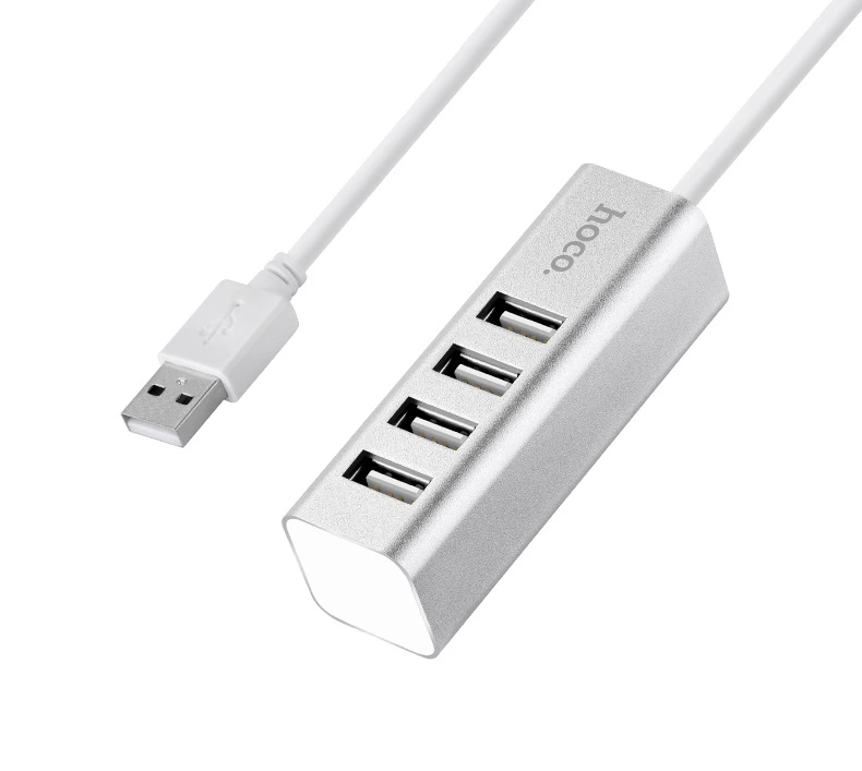 USB-хаб HOCO HB1 4USB Line machine Silver — Hoco