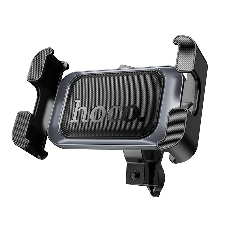 Вело/Мото тримач для телефона HOCO H82 Vista bicycle Motorcycle Universal holder Black Metal Gray — Hoco