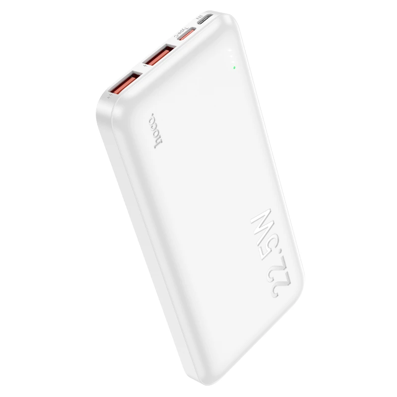 Зовнішній акумулятор HOCO J101 Astute 22.5W fully compatible power bank(10000mAh) White