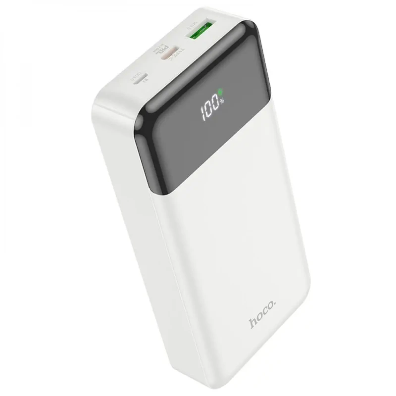 Зовнішній акумулятор HOCO J102A Cool figure PD20W+QC3.0 power bank(20000mAh) White