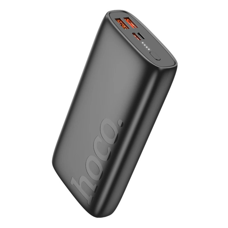 Зовнішній акумулятор HOCO J122A Respect 22.5W+PD20W fully compatible power bank(20000mAh) Black — Hoco