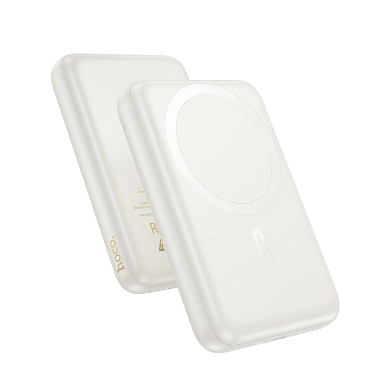 Зовнішній акумулятор HOCO J141 Grace PD20W magnetic power bank(10000mAh) Milky White
