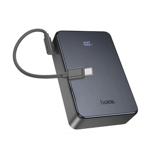 Зовнішній акумулятор HOCO J170A Starlight 22.5W+PD20W fully compatible power bank with cable(20000mAh) Metal Gray — Hoco