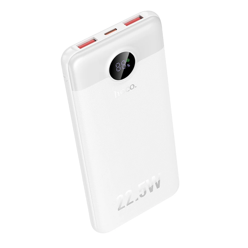 Зовнішній акумулятор HOCO J172 Precision 22.5W+PD20W fully compatible power bank(10000mAh) White