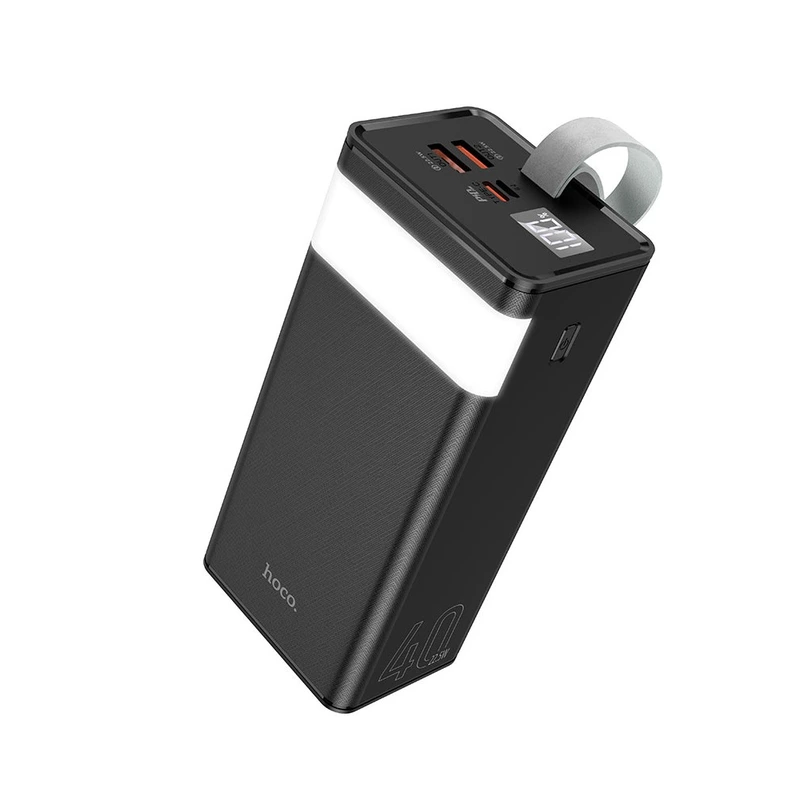 Зовнішній акумулятор HOCO J86 Powermaster 22.5W fully compatible power bank(40000mAh) Black — Hoco