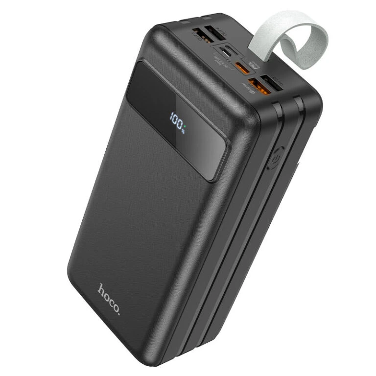 Зовнішній акумулятор HOCO J86B Electric 22.5W fully compatible power bank(60000mAh) Black — Hoco
