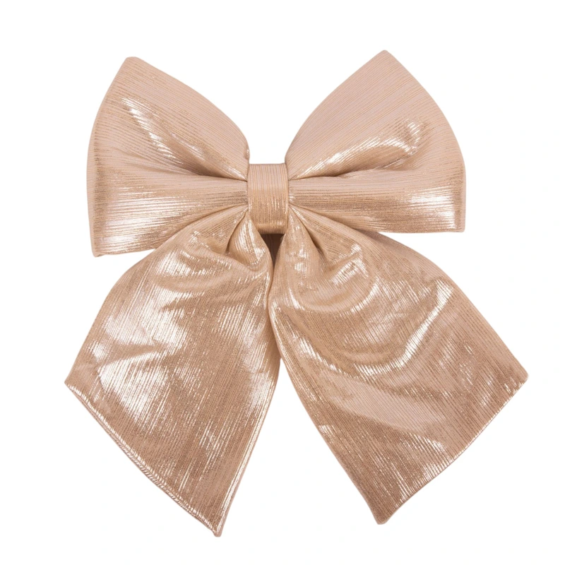 Бант декоративний блискучий House of Seasons шампань, 24 см