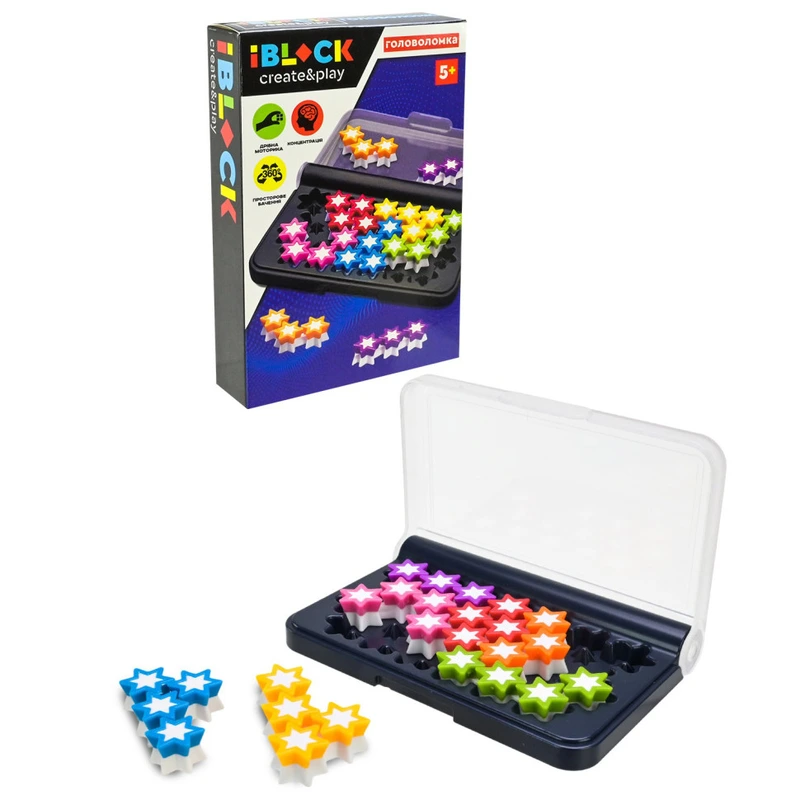 Головоломка серії "Create and Play" PL-724-115 розвиток логіки 120 варіацій складання — IBLOCK