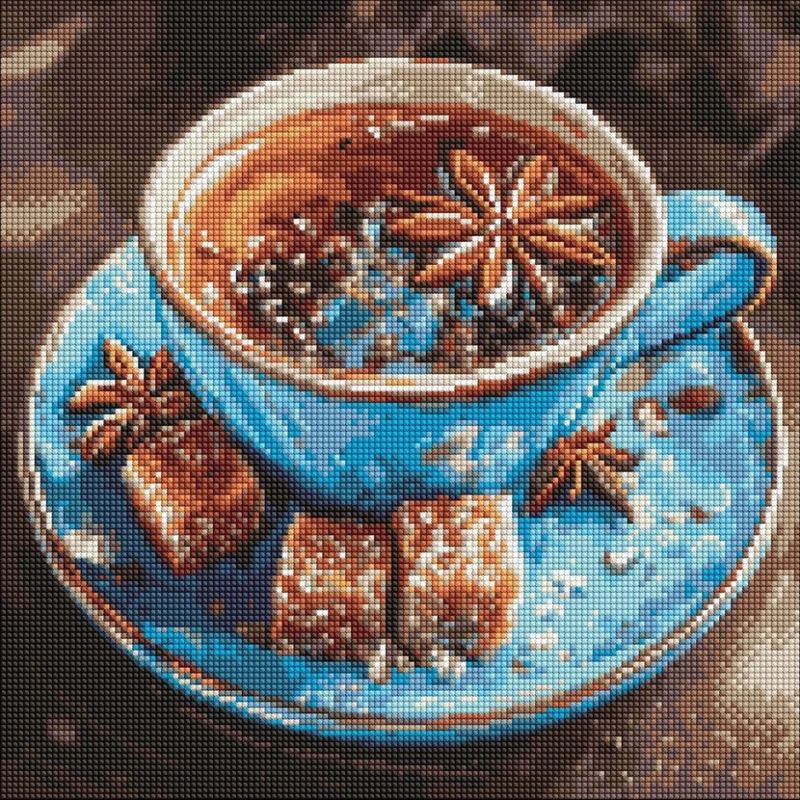 Алмазна мозаїка "Чай з анісом" ©art_selena_ua AMO20103, 40х40 см