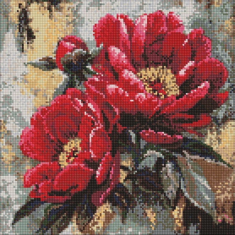 Алмазна мозаїка "Червона муза" ©art_selena_ua AMO20183, 40х40см