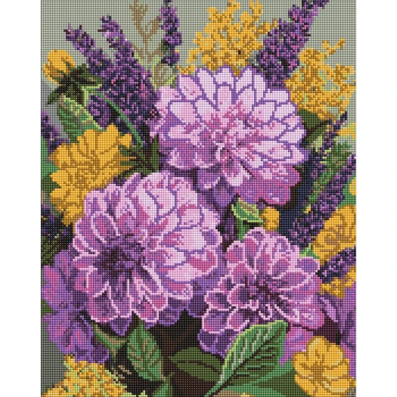 Алмазна мозаїка "Фіолетовий танок" ©art_selena_ua AMO20057, 40х50 см