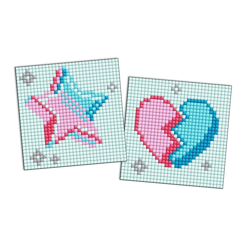 Алмазна мозаїка "LOL Surprise! Зірка і розбите серце" AMG1187 на самоклеючій основі 9x9 см