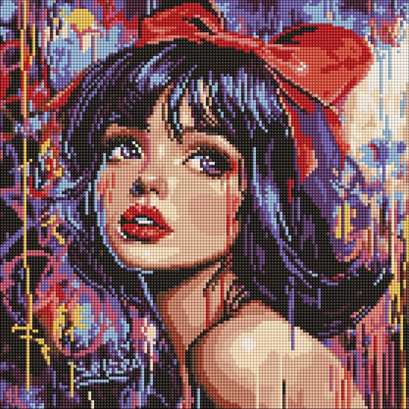 Алмазна мозаїка "Сучасна Білосніжка" AMO8315, 40х40 см — Ideyka