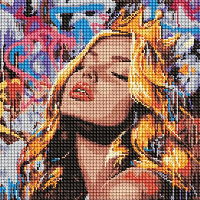 Алмазна мозаїка "Сучасна Спляча красуня" AMO8316, 40х40 см — Ideyka
