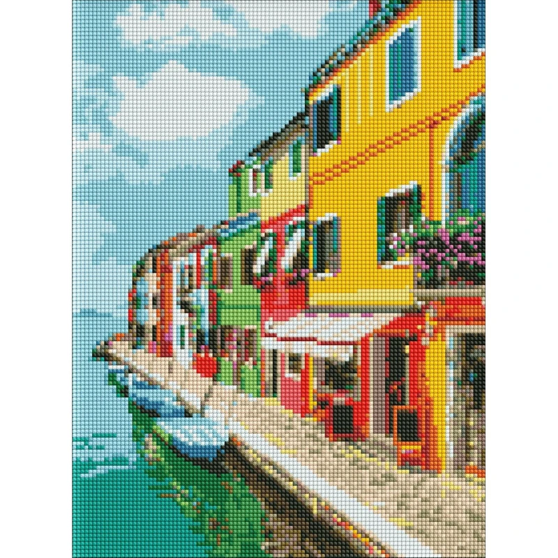 Алмазна мозаїка "Вуличками Італії" Ідейка AMO7526 30х40 см