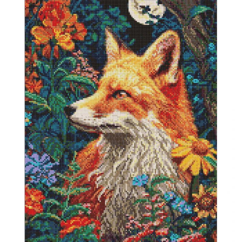 Алмазна мозаїка "Загадковий ліс під рудими лапками" AMO20255, 40х50 см — Ideyka