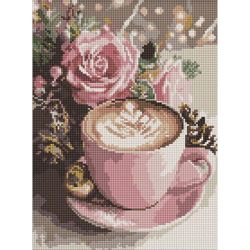 Алмазна мозаїка "Новорічне капучино" AMO20009, 30х40 см