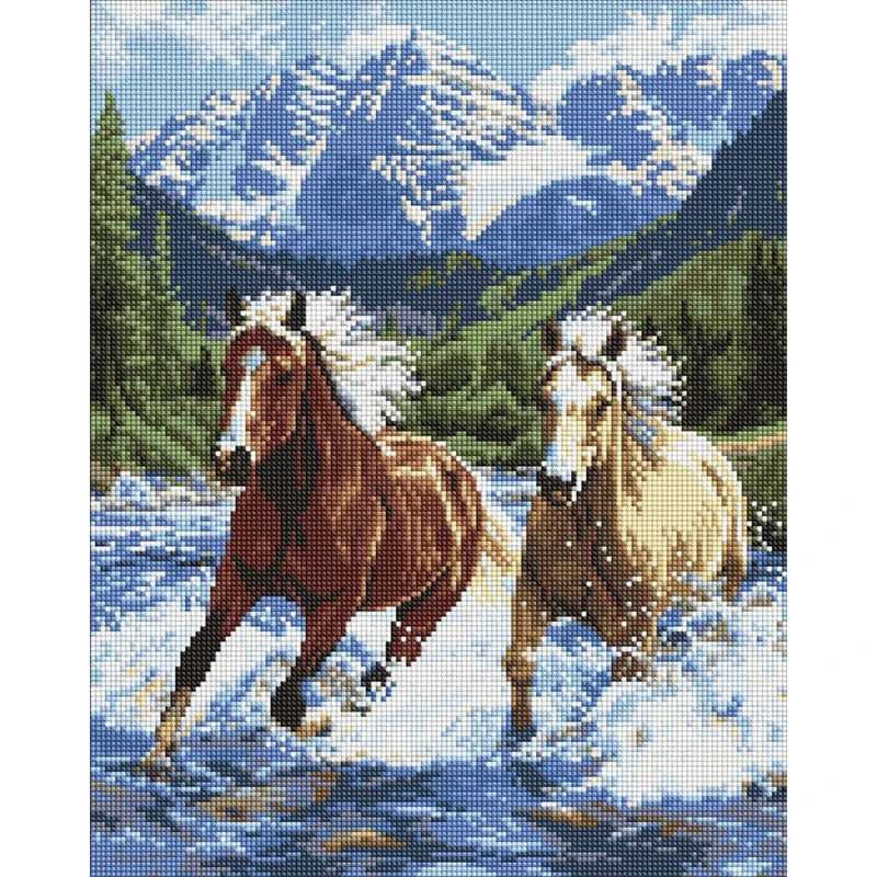 Алмазна мозаїка "Сила у русі" AMO20010, 40х50 см