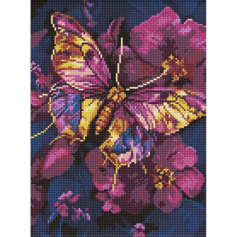 Алмазна мозаїка "Золотий метелик" ©art_selena_ua AMO8161, 30x40см