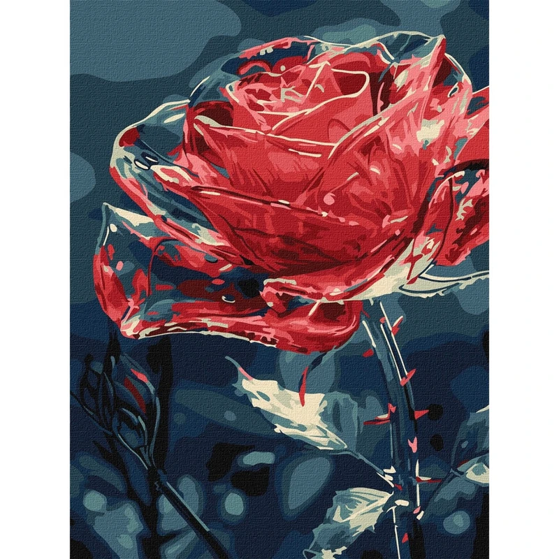 Картина за номерами "Кришталева квітка" ©art_selena_ua KHO3285, 30х40 см