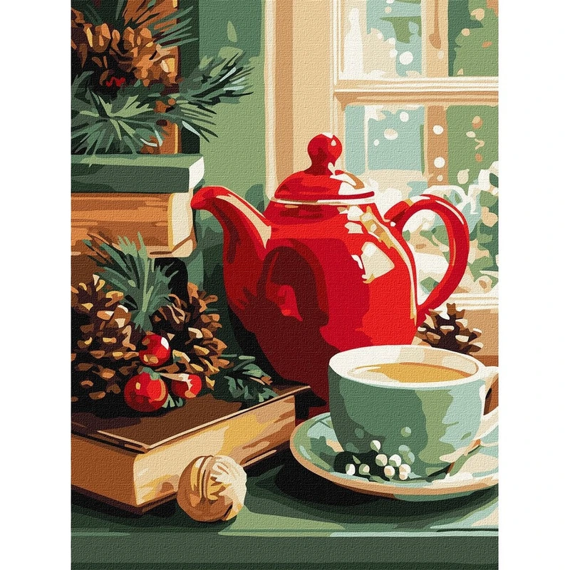 Картина за номерами "Затишний натюрморт" ©art_selena_ua KHO5749, 30х40 см