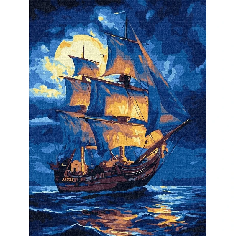 Картина за номерами "Легенда хвиль" ©art_selena_ua KHO6372, 30х40 см