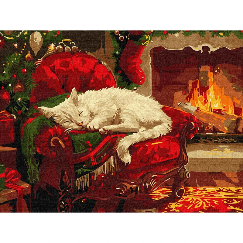 Картина за номерами "Святковий затишок" ©art_selena_ua KHO6662, 30х40 см