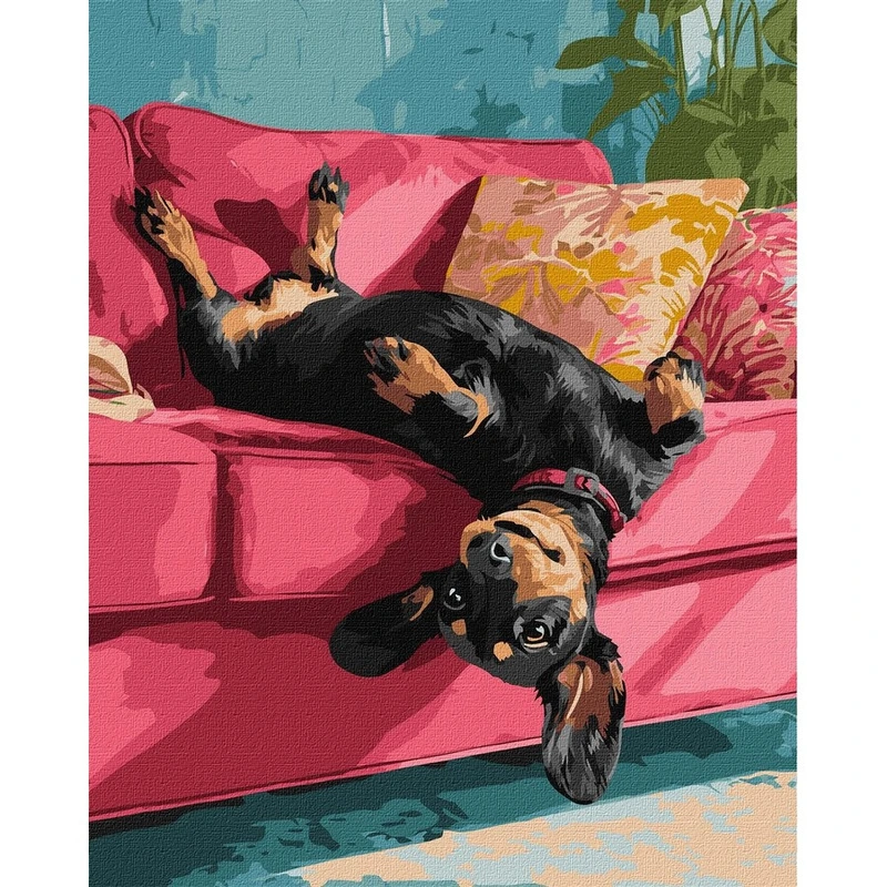 Картина за номерами "Диванна радість" ©art_selena_ua KHO6853, 40х50 см — Ideyka