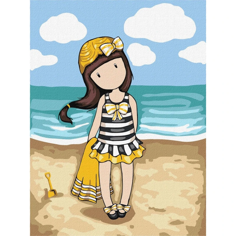 Картина за номерами "Beach Belle Santoro Gorjuss Collection" KHO8677, 30х40 см