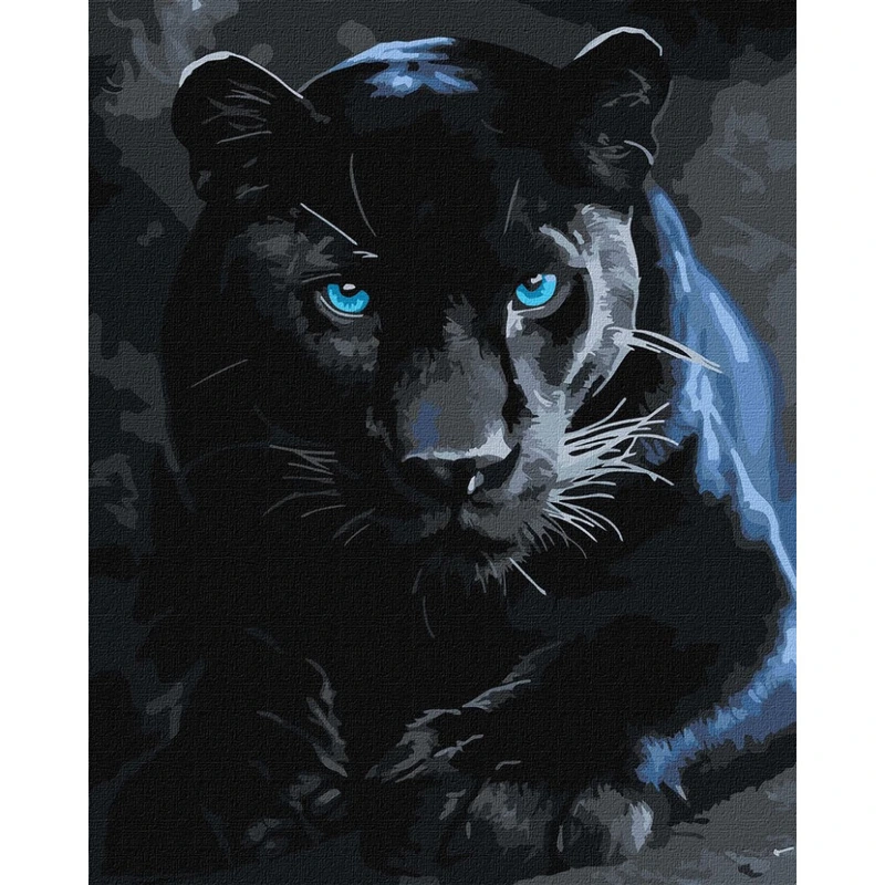 Картина за номерами "Дика пантера" ©art_selena_ua KHO6813, 40x50 см