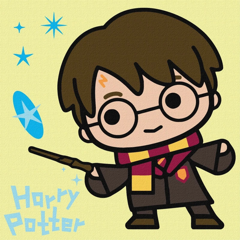 Картина за номерами "Harry Potter: Чари під зірками" KHO1365, 25x25 см — Ideyka