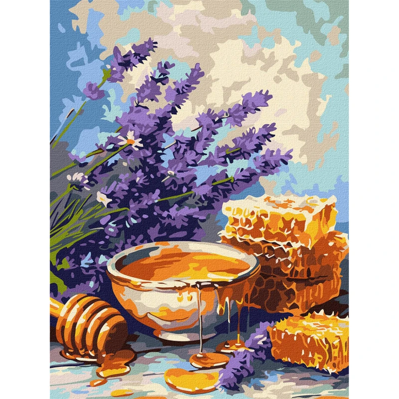 Картина за номерами "Лаванда та мед" ©art_selena_ua KHO3377, 30х40 см — Ideyka