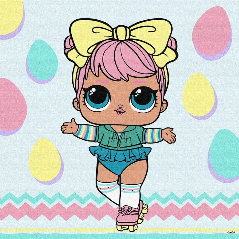 Картина за номерами "L.O.L. Surprise! Spring Bling DAWN" KHO1226, 30х30 см