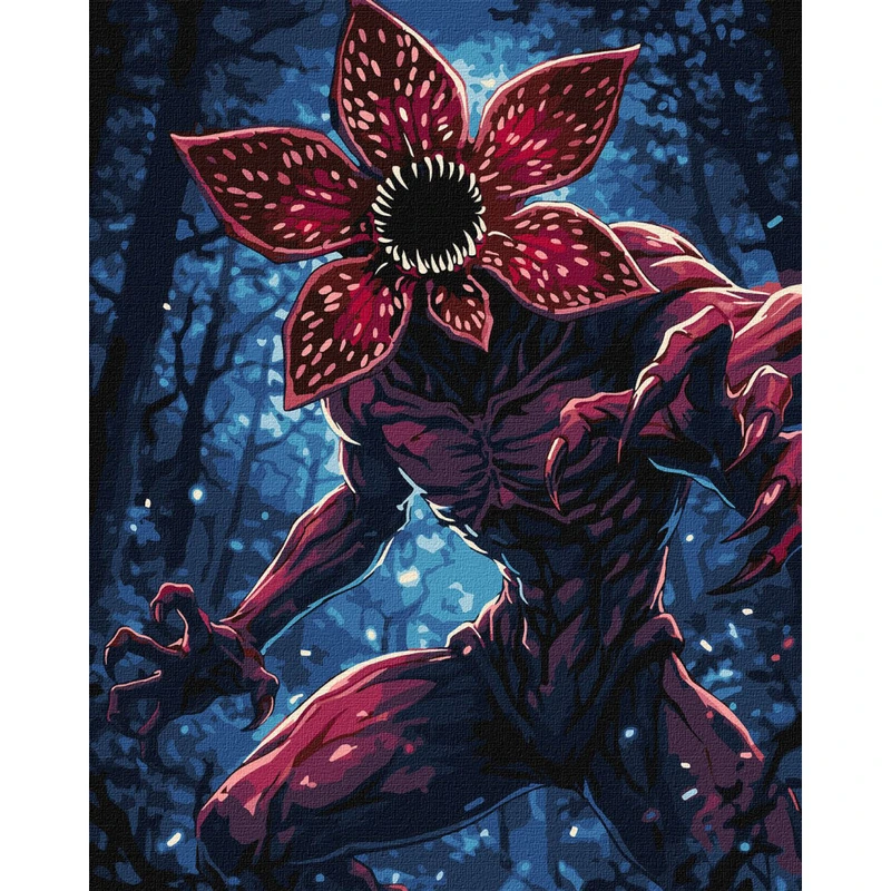 Картина за номерами "Монстр" KHO5223 з фарбами металік 40х50 см — Ideyka