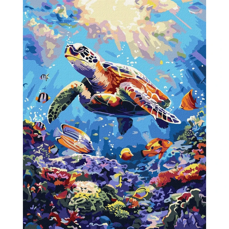 Картина за номерами "Морський спокій" ©art_selena_ua KHO6660, 40х50см