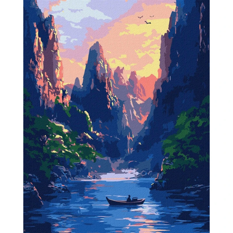 Картина за номерами "Величні гори" ©art_selena_ua KHO6365, 40х50 см