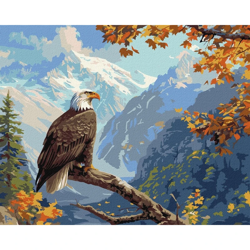 Картина за номерами "Вершинний страж" ©art_selena_ua KHO6649, 40х50 см