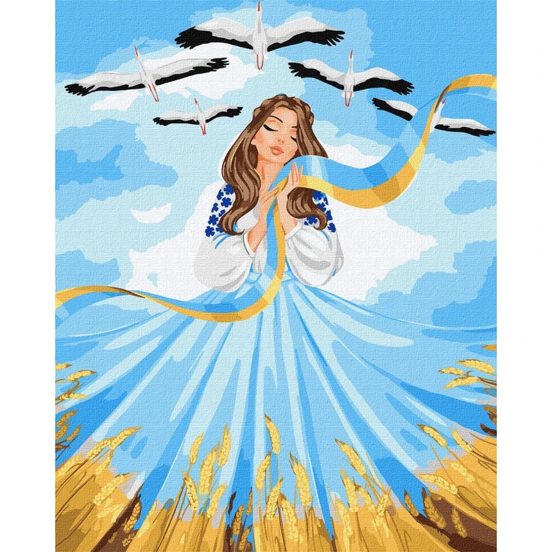 Картина за номерами "Все буде Україна" ©krizhanskaya Ідейка KHO2613 40х50 см