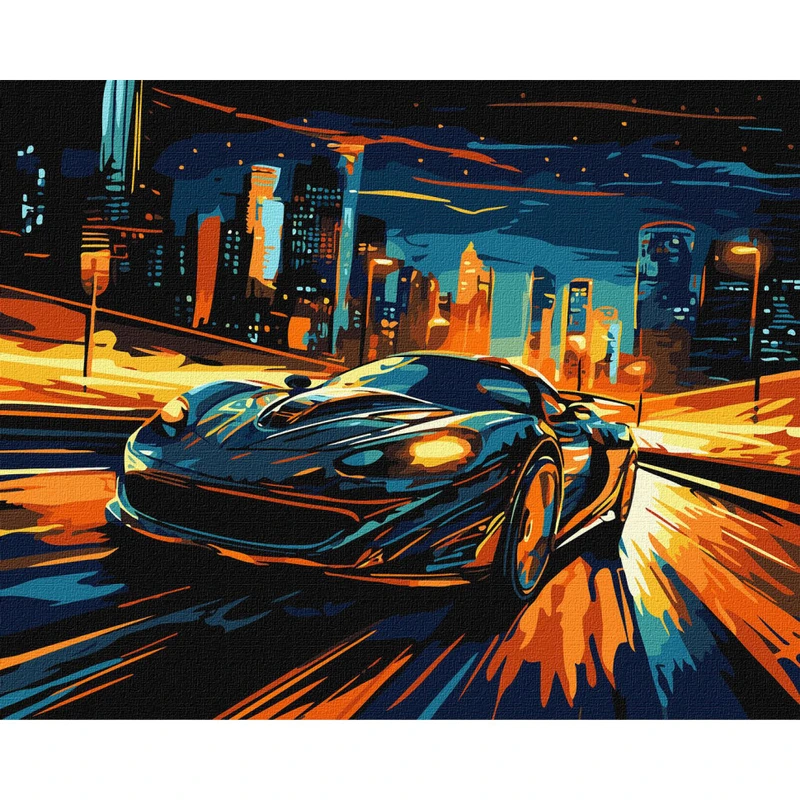 Картина за номерами "Нічне місто" KHO3644 40х50см — Ideyka