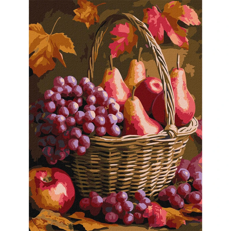 Картина за номерами "Осінні фрукти" KHO5725, 30x40 см